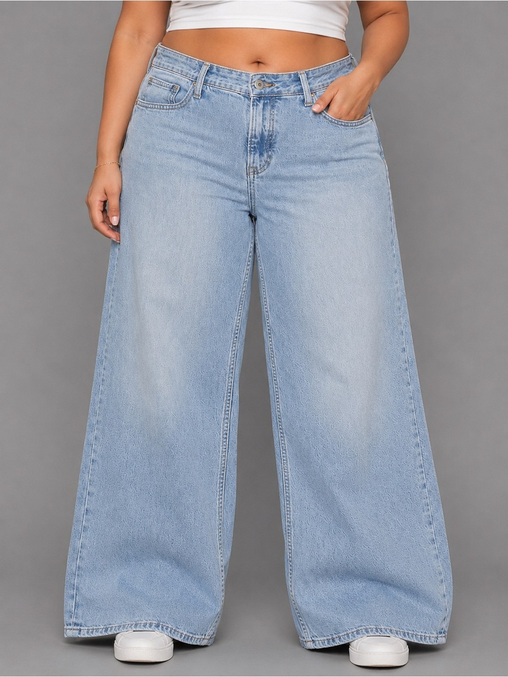 Free Assembly Women’s Size 14 Light Wash Wide Leg Straight Jeans Y2K